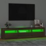 TV-Schrank mit LED-Leuchten Eiche braun 180x35x40 cm von vidaXL, TV-Möbel - Ref: Foro24-3152761, Preis: 150,50 €, Rabatt: %