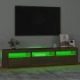 TV-Schrank mit LED-Leuchten Eiche braun 180x35x40 cm von vidaXL, TV-Möbel - Ref: Foro24-3152761, Preis: 162,30 €, Rabatt: %