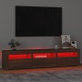 TV-Schrank mit LED-Leuchten Eiche braun 180x35x40 cm von vidaXL, TV-Möbel - Ref: Foro24-3152761, Preis: 150,50 €, Rabatt: %