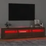 TV-Schrank mit LED-Leuchten Eiche braun 180x35x40 cm von vidaXL, TV-Möbel - Ref: Foro24-3152761, Preis: 162,30 €, Rabatt: %