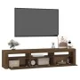TV-Schrank mit LED-Leuchten Eiche braun 180x35x40 cm von vidaXL, TV-Möbel - Ref: Foro24-3152761, Preis: 162,30 €, Rabatt: %