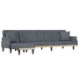 L-shaped sofa bed dark gray velvet 271x140x70 cm by vidaXL, Sofas - Ref: Foro24-3157277, Price: 452,70 €, Discount: %