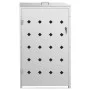 240L stainless steel individual garbage container shed by vidaXL, Waste container supports - Ref: Foro24-145379, Price: 220,6...
