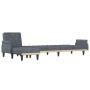 L-förmiges Schlafsofa aus dunkelgrauem Samt, 271 x 140 x 70 cm von vidaXL, Sofas - Ref: Foro24-3157277, Preis: 453,24 €, Raba...