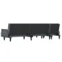 Sofá cama en forma de L terciopelo gris oscuro 271x140x70 cm de vidaXL, Sofás - Ref: Foro24-3157277, Precio: 452,04 €, Descue...