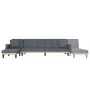 Sofá cama en forma de L terciopelo gris oscuro 271x140x70 cm de vidaXL, Sofás - Ref: Foro24-3157277, Precio: 452,04 €, Descue...