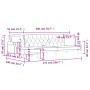L-förmiges Schlafsofa aus dunkelgrauem Samt, 271 x 140 x 70 cm von vidaXL, Sofas - Ref: Foro24-3157277, Preis: 453,24 €, Raba...