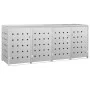 Quadruple stainless steel garbage container shed 240L by vidaXL, Waste container supports - Ref: Foro24-145382, Price: 580,98...