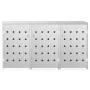 Shed for 3 240 L stainless steel garbage containers by vidaXL, Waste container supports - Ref: Foro24-145381, Price: 505,03 €...