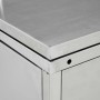 240L stainless steel double garbage container shed by vidaXL, Waste container supports - Ref: Foro24-145380, Price: 433,69 €,...