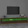 TV-Möbel mit LED-Leuchten, braune Eiche 240x35x40 cm von vidaXL, TV-Möbel - Ref: Foro24-3152729, Preis: 189,39 €, Rabatt: %