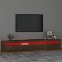 TV-Möbel mit LED-Leuchten, braune Eiche 240x35x40 cm von vidaXL, TV-Möbel - Ref: Foro24-3152729, Preis: 189,39 €, Rabatt: %