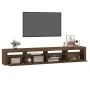 TV-Möbel mit LED-Leuchten, braune Eiche 240x35x40 cm von vidaXL, TV-Möbel - Ref: Foro24-3152729, Preis: 189,39 €, Rabatt: %