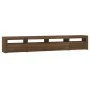 TV stand with LED lights in brown oak, 240x35x40 cm by vidaXL, TV Furniture - Ref: Foro24-3152729, Price: 189,39 €, Discount: %