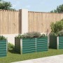 Jardinera elevada de acero galvanizado verde 160x80x77cm en Maceteros y jardineras | Comprar online en Foro24