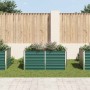 Jardinera elevada de acero galvanizado verde 160x80x77cm en Maceteros y jardineras | Comprar online en Foro24