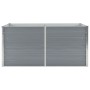 Jardinera elevada de acero galvanizado gris 160x80x45 cm en Maceteros y jardineras | Comprar online en Foro24