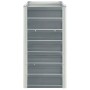 Arriate elevado de jardín acero galvanizado gris 240x40x77 cm en Maceteros y jardineras | Comprar online en Foro24