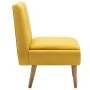 Butaca tapizada de tela amarilla de vidaXL, Sillones - Ref: Foro24-246986, Precio: 167,19 €, Descuento: %