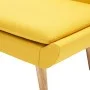 Butaca tapizada de tela amarilla de vidaXL, Sillones - Ref: Foro24-246986, Precio: 167,19 €, Descuento: %