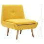 Gepolsterter Sessel mit gelbem Stoff von vidaXL, Sessel - Ref: Foro24-246986, Preis: 166,90 €, Rabatt: %