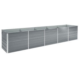 Arriate de acero galvanizado gris 400x80x45 cm Arriate de acero galvanizado gris 400x80x45 cm