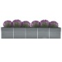 Arriate de acero galvanizado gris 400x80x45 cm en Maceteros y jardineras | Comprar online en Foro24