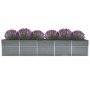 Arriate de acero galvanizado gris 400x80x45 cm en Maceteros y jardineras | Comprar online en Foro24