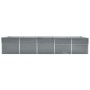 Arriate de acero galvanizado gris 400x80x45 cm en Maceteros y jardineras | Comprar online en Foro24