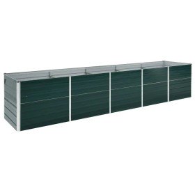 Arriate de acero galvanizado verde 400x80x45 cm Arriate de acero galvanizado verde 400x80x45 cm