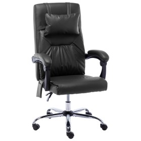 Schwarzer Massage-Bürostuhl aus Kunstleder von vidaXL, Bürostühle - Ref: Foro24-20292, Preis: 165,89 €, Rabatt: %