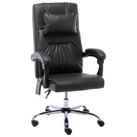 Silla de oficina de masaje de cuero sintético negra de vidaXL, Sillas de oficina - Ref: Foro24-20292, Precio: 163,34 €, Descu...