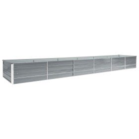 Arriate de jardín de acero galvanizado gris 480x80x45 cm en Maceteros y jardineras | Comprar online en Foro24
