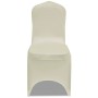 Funda elástica para sillas, 50 piezas, Crema