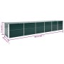 Arriate de jardín de acero galvanizado verde 480x80x77 cm en Maceteros y jardineras | Comprar online en Foro24