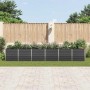 Arriate de jardín de acero galvanizado antracita 480x80x77 cm en Maceteros y jardineras | Comprar online en Foro24