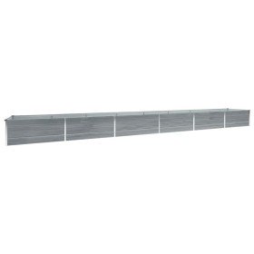 Arriate de acero galvanizado gris 600x80x45 cm Arriate de acero galvanizado gris 600x80x45 cm