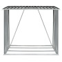 Casetilla leña acero galvanizado gris antracita 163x83x154 cm