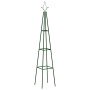 Soporte plantas trepadoras 2 ud hierro verde oscuro 35x35x195cm en Pérgolas, arcos y enrejados de jardín | Comprar online en For