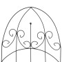 Soporte para plantas trepadoras 3 uds hierro negro 40x100 cm