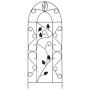 Soporte para plantas trepadoras 3 uds hierro negro 40x100 cm