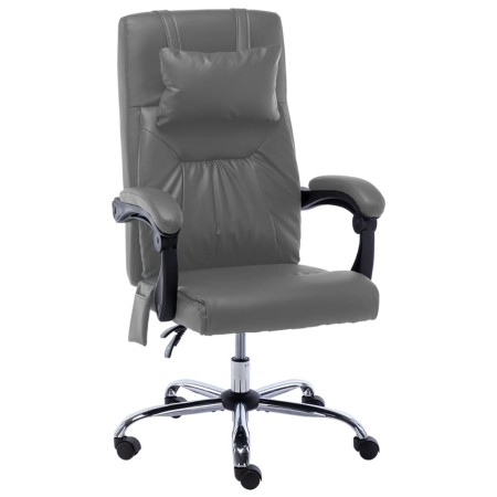 Anthrazitgrauer Massage-Bürostuhl aus Kunstleder von vidaXL, Bürostühle - Ref: Foro24-20294, Preis: 170,08 €, Rabatt: %