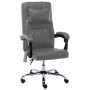 Silla de oficina de masaje de cuero sintético gris antracita de vidaXL, Sillas de oficina - Ref: Foro24-20294, Precio: 170,08...