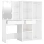 Dresser with LED lights and 2 glossy white plywood cabinets by vidaXL, Bedroom Dressers - Ref: Foro24-3082032, Price: 209,11 ...