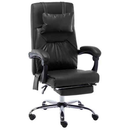 Black Faux Leather Massage Office Chair by vidaXL, Office chairs - Ref: Foro24-20296, Price: 211,48 €, Discount: %