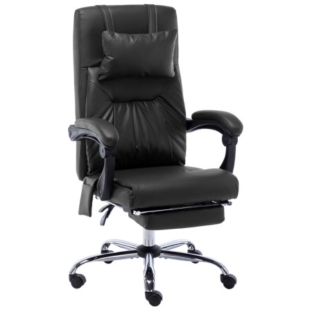 Schwarzer Massage-Bürostuhl aus Kunstleder von vidaXL, Bürostühle - Ref: Foro24-20296, Preis: 215,13 €, Rabatt: %