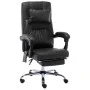 Black Faux Leather Massage Office Chair by vidaXL, Office chairs - Ref: Foro24-20296, Price: 211,48 €, Discount: %