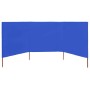 Paravientos de playa de 3 paneles tela azul celeste 400x120 cm