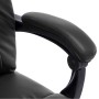 Silla de oficina de masaje de cuero sintético negra de vidaXL, Sillas de oficina - Ref: Foro24-20296, Precio: 215,02 €