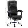 Silla de oficina de masaje de cuero sintético negra de vidaXL, Sillas de oficina - Ref: Foro24-20296, Precio: 215,02 €